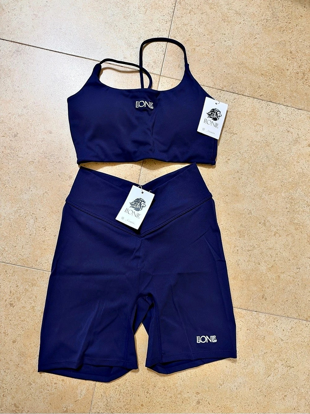 Lionle Blue Athletic Two-Piece Set NWT
